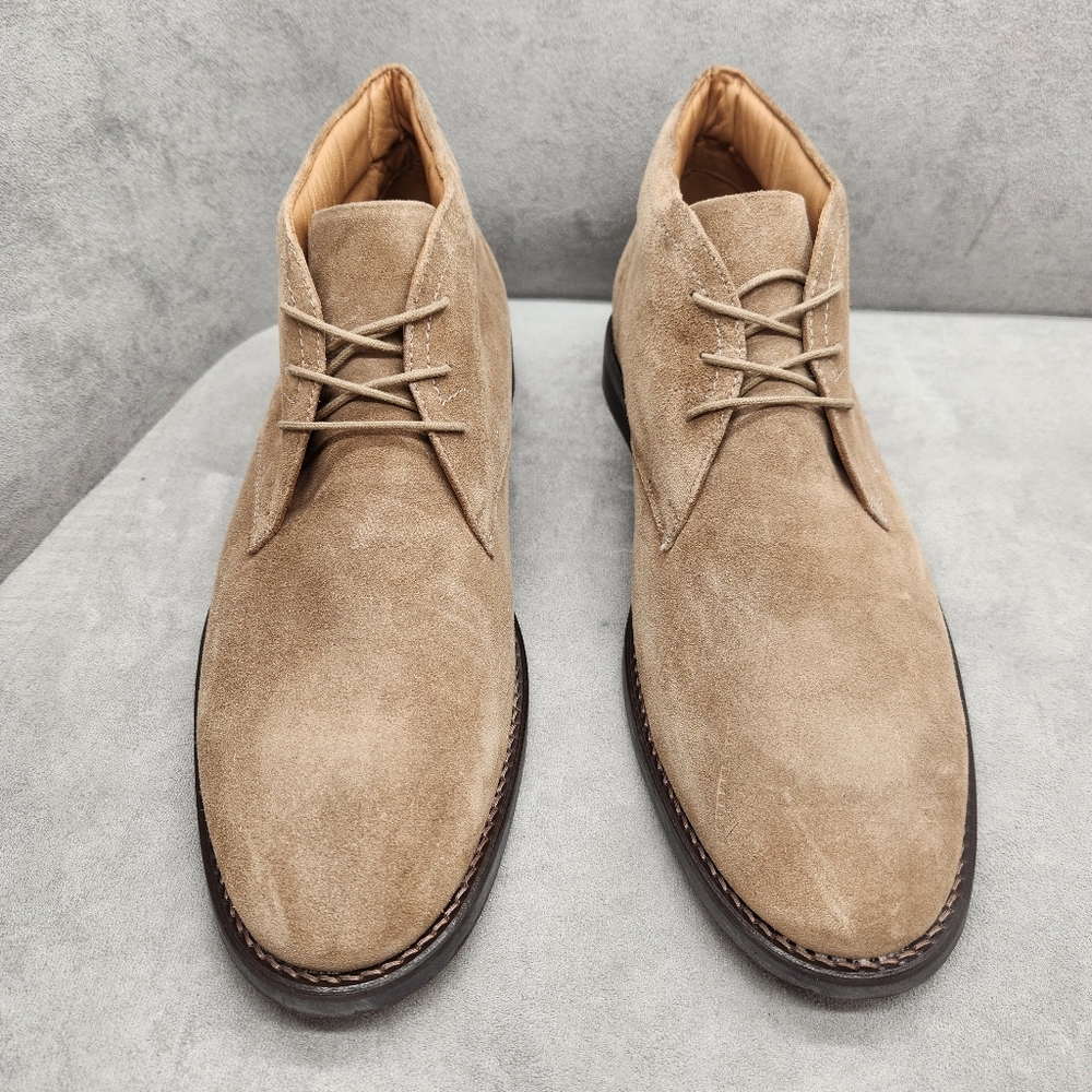 Flag Chukka Boots Men's 12 Tan Sand Suede Ankle Preppy Business Casual New $150
